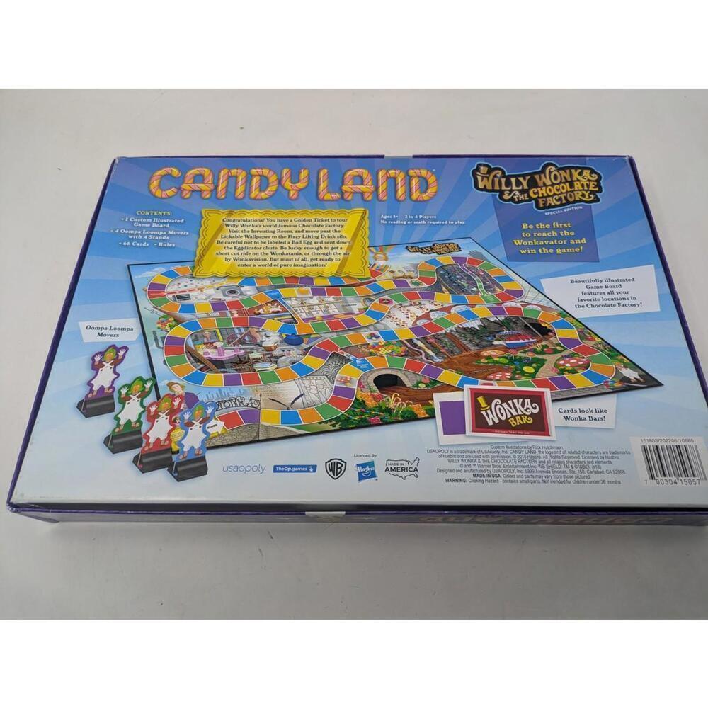 Candy Land Willy Wonka and the Chocolate Factory Board Game - Picture 5 of 5